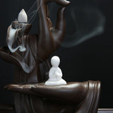 Buddha waterfall incense burner