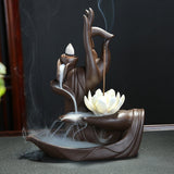 Buddha waterfall incense burner