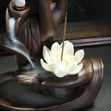 Buddha waterfall incense burner