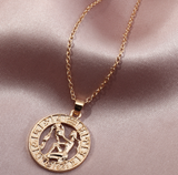 Zodiac Signs Moon Necklace