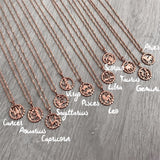 Zodiac Signs Moon Necklace