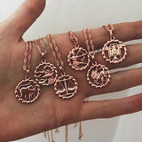 Zodiac Signs Moon Necklace