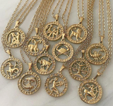 Zodiac Signs Moon Necklace