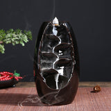 Waterfall backflow incense burner